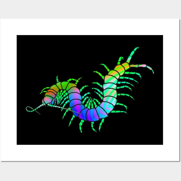 Colorful Centipede Wall Art by techno-mantis